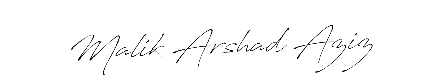 Make a beautiful signature design for name Malik Arshad Aziz. Use this online signature maker to create a handwritten signature for free. Malik Arshad Aziz signature style 6 images and pictures png
