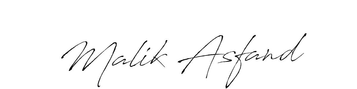 Make a beautiful signature design for name Malik Asfand. With this signature (Antro_Vectra) style, you can create a handwritten signature for free. Malik Asfand signature style 6 images and pictures png