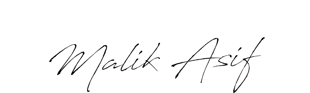 Create a beautiful signature design for name Malik Asif. With this signature (Antro_Vectra) fonts, you can make a handwritten signature for free. Malik Asif signature style 6 images and pictures png