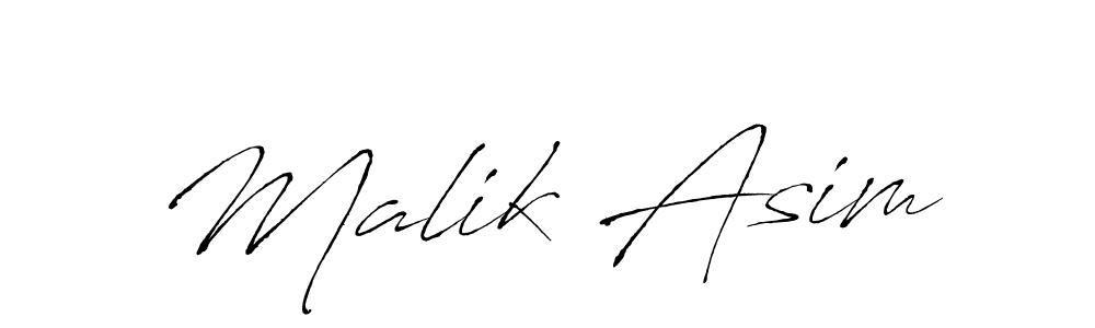 How to make Malik Asim name signature. Use Antro_Vectra style for creating short signs online. This is the latest handwritten sign. Malik Asim signature style 6 images and pictures png