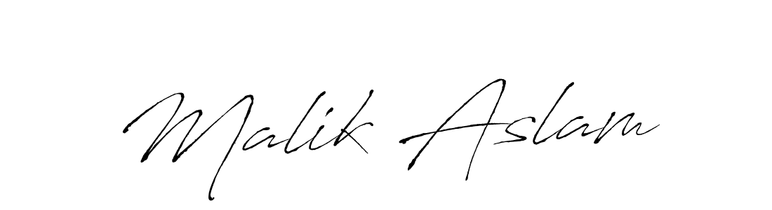 Antro_Vectra is a professional signature style that is perfect for those who want to add a touch of class to their signature. It is also a great choice for those who want to make their signature more unique. Get Malik Aslam name to fancy signature for free. Malik Aslam signature style 6 images and pictures png