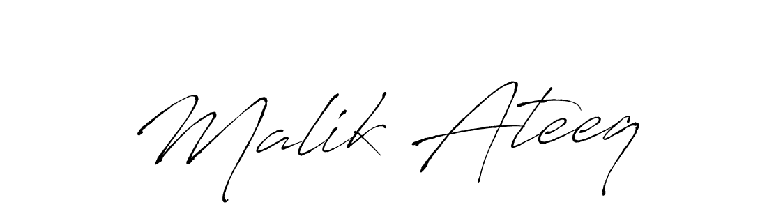 Similarly Antro_Vectra is the best handwritten signature design. Signature creator online .You can use it as an online autograph creator for name Malik Ateeq. Malik Ateeq signature style 6 images and pictures png