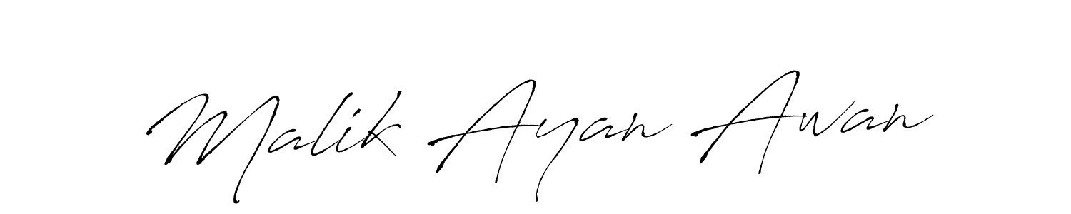 You should practise on your own different ways (Antro_Vectra) to write your name (Malik Ayan Awan) in signature. don't let someone else do it for you. Malik Ayan Awan signature style 6 images and pictures png