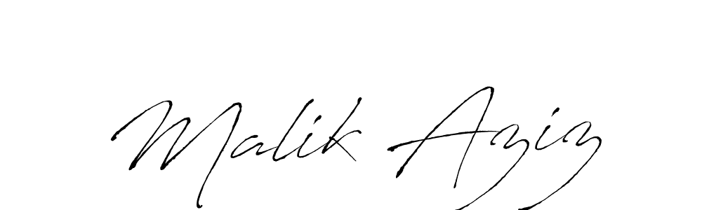 Also You can easily find your signature by using the search form. We will create Malik Aziz name handwritten signature images for you free of cost using Antro_Vectra sign style. Malik Aziz signature style 6 images and pictures png