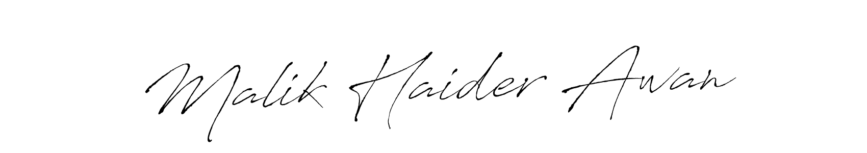 Also You can easily find your signature by using the search form. We will create Malik Haider Awan name handwritten signature images for you free of cost using Antro_Vectra sign style. Malik Haider Awan signature style 6 images and pictures png
