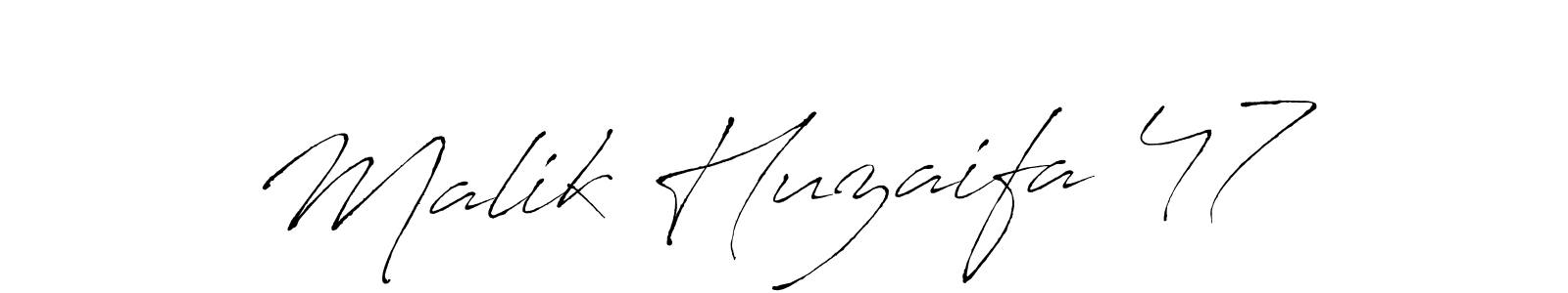 Also we have Malik Huzaifa 47 name is the best signature style. Create professional handwritten signature collection using Antro_Vectra autograph style. Malik Huzaifa 47 signature style 6 images and pictures png