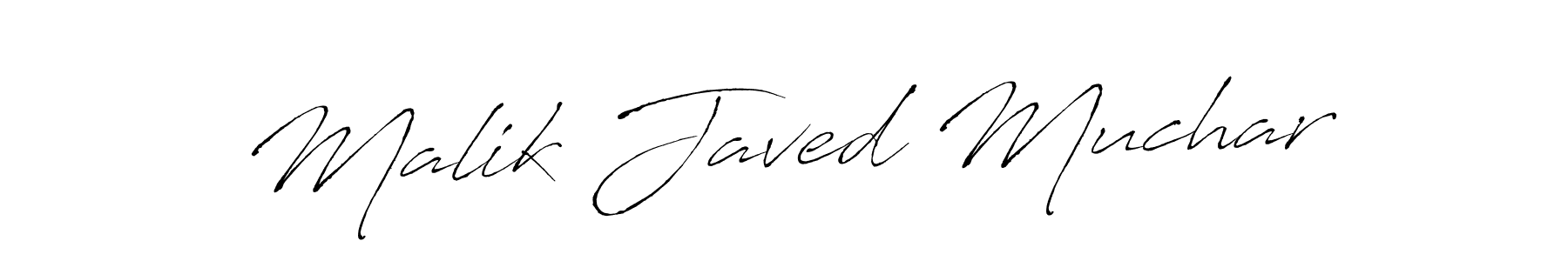 Design your own signature with our free online signature maker. With this signature software, you can create a handwritten (Antro_Vectra) signature for name Malik Javed Muchar. Malik Javed Muchar signature style 6 images and pictures png