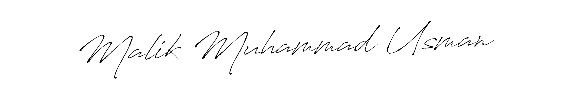 Also we have Malik Muhammad Usman name is the best signature style. Create professional handwritten signature collection using Antro_Vectra autograph style. Malik Muhammad Usman signature style 6 images and pictures png