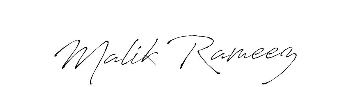 Create a beautiful signature design for name Malik Rameez. With this signature (Antro_Vectra) fonts, you can make a handwritten signature for free. Malik Rameez signature style 6 images and pictures png