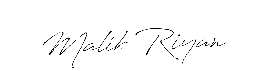 Create a beautiful signature design for name Malik Riyan. With this signature (Antro_Vectra) fonts, you can make a handwritten signature for free. Malik Riyan signature style 6 images and pictures png