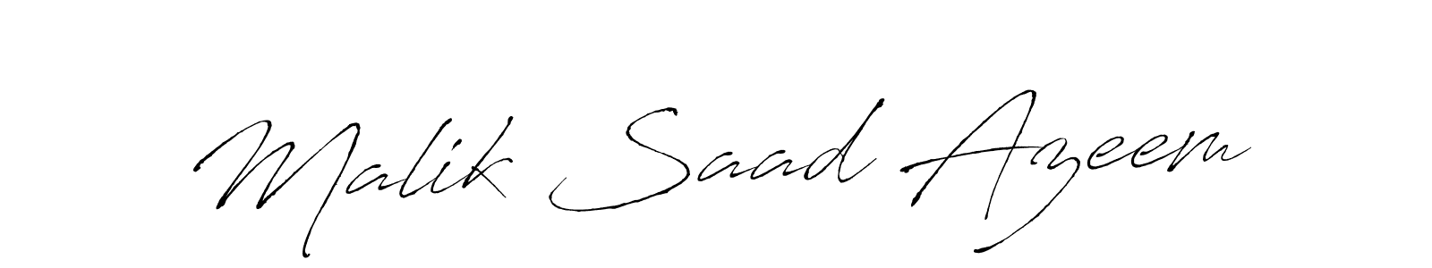 Make a short Malik Saad Azeem signature style. Manage your documents anywhere anytime using Antro_Vectra. Create and add eSignatures, submit forms, share and send files easily. Malik Saad Azeem signature style 6 images and pictures png