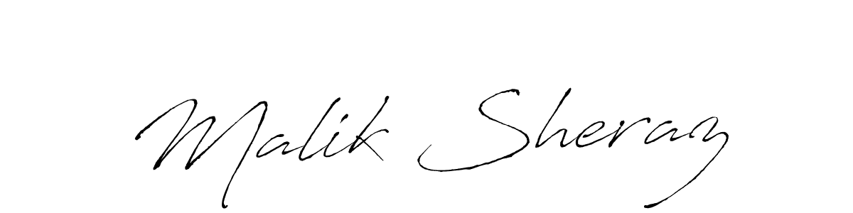 How to make Malik Sheraz signature? Antro_Vectra is a professional autograph style. Create handwritten signature for Malik Sheraz name. Malik Sheraz signature style 6 images and pictures png