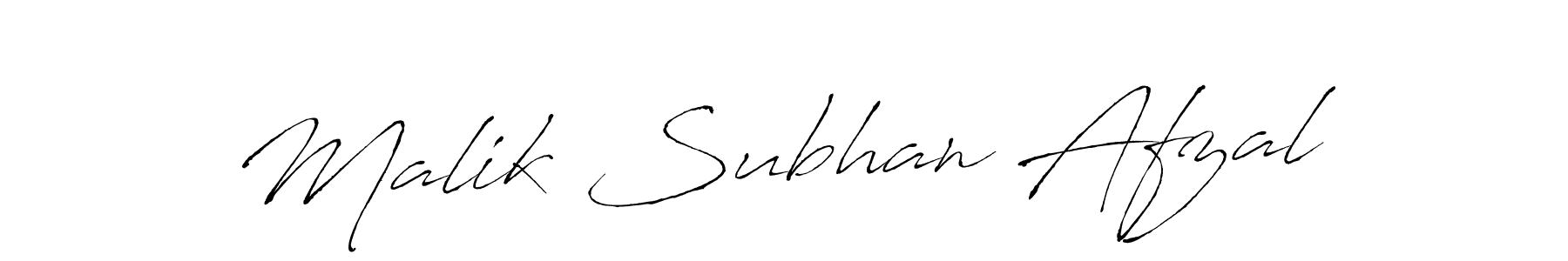 Use a signature maker to create a handwritten signature online. With this signature software, you can design (Antro_Vectra) your own signature for name Malik Subhan Afzal. Malik Subhan Afzal signature style 6 images and pictures png