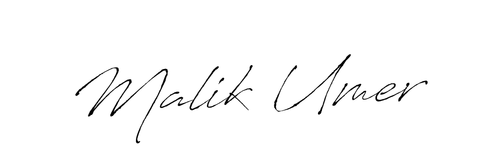 Design your own signature with our free online signature maker. With this signature software, you can create a handwritten (Antro_Vectra) signature for name Malik Umer. Malik Umer signature style 6 images and pictures png