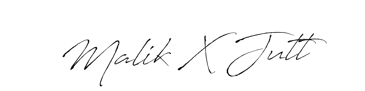 Malik X Jutt stylish signature style. Best Handwritten Sign (Antro_Vectra) for my name. Handwritten Signature Collection Ideas for my name Malik X Jutt. Malik X Jutt signature style 6 images and pictures png
