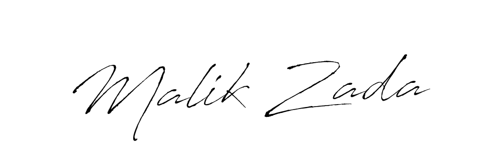 Make a beautiful signature design for name Malik Zada. With this signature (Antro_Vectra) style, you can create a handwritten signature for free. Malik Zada signature style 6 images and pictures png