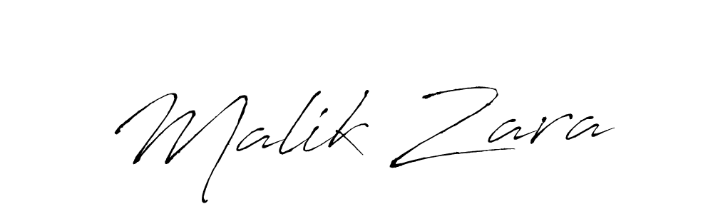 Malik Zara stylish signature style. Best Handwritten Sign (Antro_Vectra) for my name. Handwritten Signature Collection Ideas for my name Malik Zara. Malik Zara signature style 6 images and pictures png