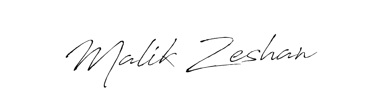 Malik Zeshan stylish signature style. Best Handwritten Sign (Antro_Vectra) for my name. Handwritten Signature Collection Ideas for my name Malik Zeshan. Malik Zeshan signature style 6 images and pictures png