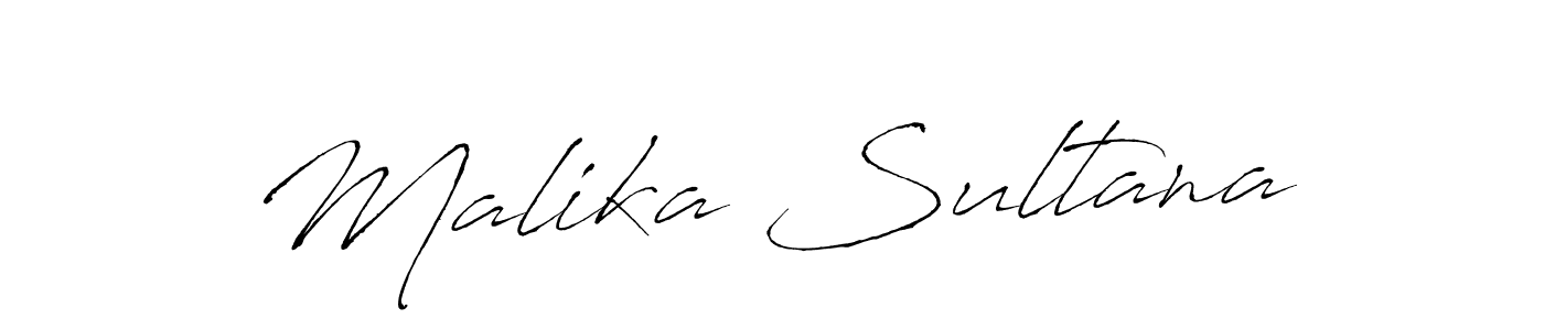 Antro_Vectra is a professional signature style that is perfect for those who want to add a touch of class to their signature. It is also a great choice for those who want to make their signature more unique. Get Malika Sultana name to fancy signature for free. Malika Sultana signature style 6 images and pictures png