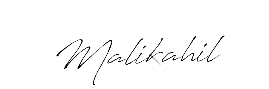 Design your own signature with our free online signature maker. With this signature software, you can create a handwritten (Antro_Vectra) signature for name Malikahil. Malikahil signature style 6 images and pictures png
