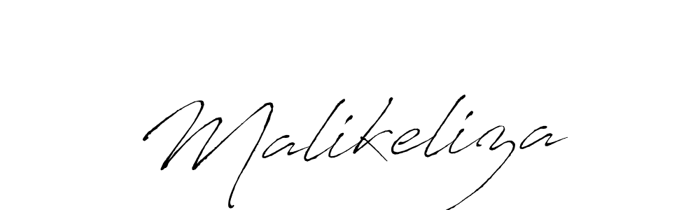 Create a beautiful signature design for name Malikeliza. With this signature (Antro_Vectra) fonts, you can make a handwritten signature for free. Malikeliza signature style 6 images and pictures png