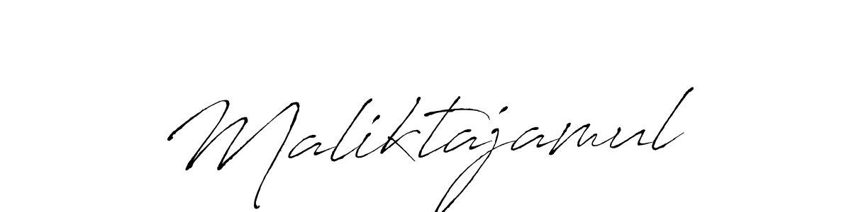 Make a beautiful signature design for name Maliktajamul. With this signature (Antro_Vectra) style, you can create a handwritten signature for free. Maliktajamul signature style 6 images and pictures png