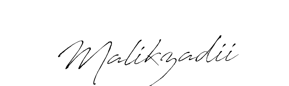 Use a signature maker to create a handwritten signature online. With this signature software, you can design (Antro_Vectra) your own signature for name Malikzadii. Malikzadii signature style 6 images and pictures png