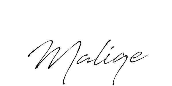 How to make Maliqe name signature. Use Antro_Vectra style for creating short signs online. This is the latest handwritten sign. Maliqe signature style 6 images and pictures png