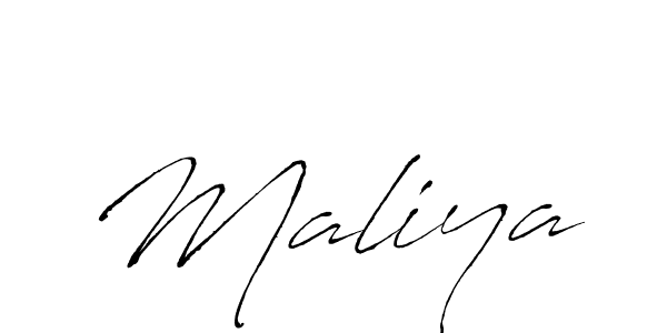 Maliya stylish signature style. Best Handwritten Sign (Antro_Vectra) for my name. Handwritten Signature Collection Ideas for my name Maliya. Maliya signature style 6 images and pictures png