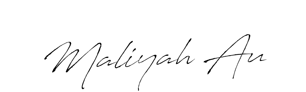 Maliyah Au stylish signature style. Best Handwritten Sign (Antro_Vectra) for my name. Handwritten Signature Collection Ideas for my name Maliyah Au. Maliyah Au signature style 6 images and pictures png