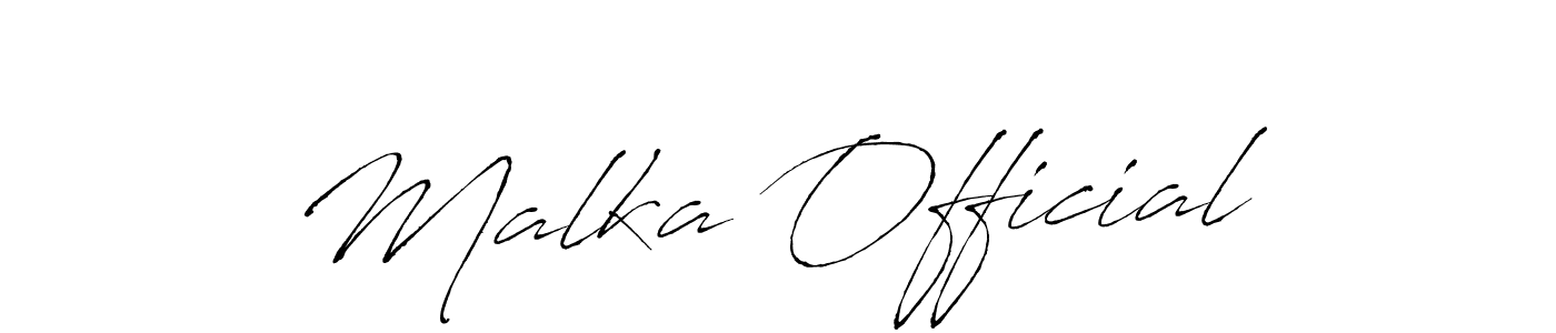 Make a short Malka Official signature style. Manage your documents anywhere anytime using Antro_Vectra. Create and add eSignatures, submit forms, share and send files easily. Malka Official signature style 6 images and pictures png
