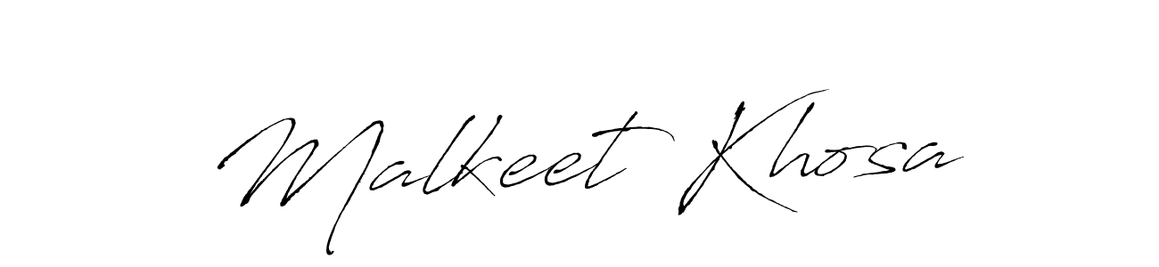 Create a beautiful signature design for name Malkeet Khosa. With this signature (Antro_Vectra) fonts, you can make a handwritten signature for free. Malkeet Khosa signature style 6 images and pictures png