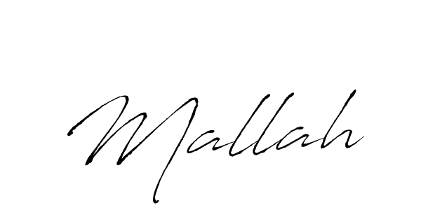 Design your own signature with our free online signature maker. With this signature software, you can create a handwritten (Antro_Vectra) signature for name Mallah. Mallah signature style 6 images and pictures png