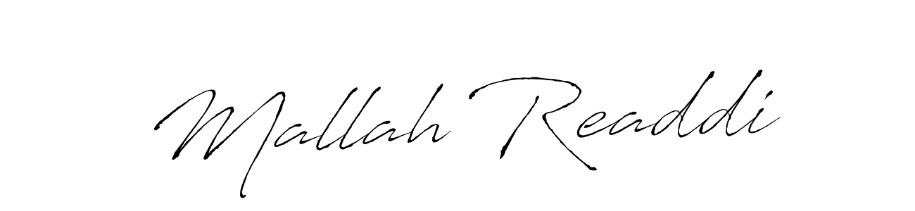 Design your own signature with our free online signature maker. With this signature software, you can create a handwritten (Antro_Vectra) signature for name Mallah Readdi. Mallah Readdi signature style 6 images and pictures png
