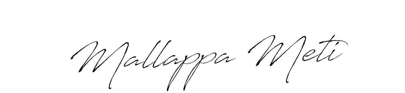 Make a beautiful signature design for name Mallappa Meti. With this signature (Antro_Vectra) style, you can create a handwritten signature for free. Mallappa Meti signature style 6 images and pictures png