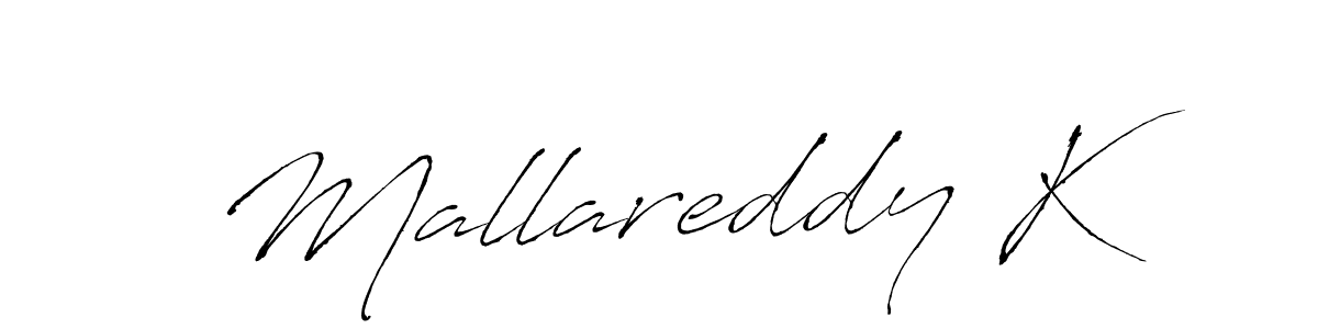 The best way (Antro_Vectra) to make a short signature is to pick only two or three words in your name. The name Mallareddy K include a total of six letters. For converting this name. Mallareddy K signature style 6 images and pictures png