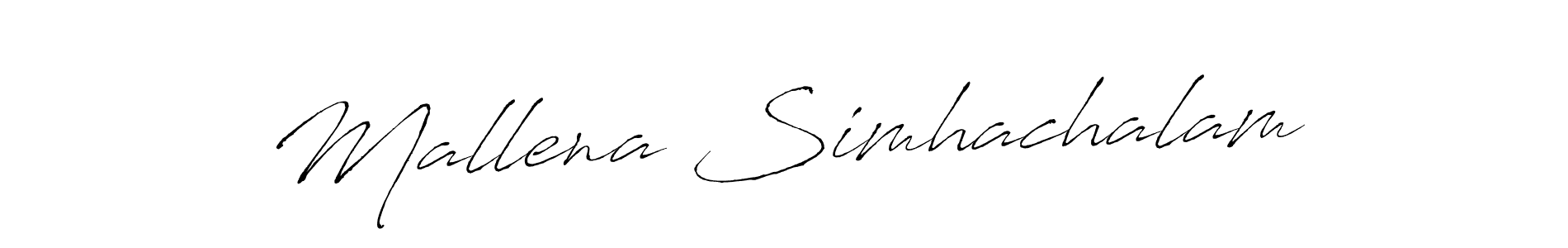 You can use this online signature creator to create a handwritten signature for the name Mallena Simhachalam. This is the best online autograph maker. Mallena Simhachalam signature style 6 images and pictures png