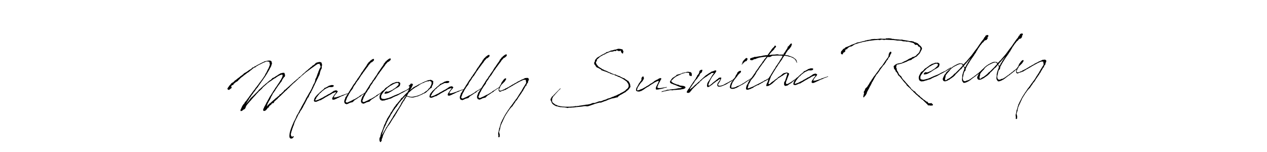 It looks lik you need a new signature style for name Mallepally Susmitha Reddy. Design unique handwritten (Antro_Vectra) signature with our free signature maker in just a few clicks. Mallepally Susmitha Reddy signature style 6 images and pictures png