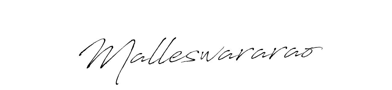 Create a beautiful signature design for name Malleswararao. With this signature (Antro_Vectra) fonts, you can make a handwritten signature for free. Malleswararao signature style 6 images and pictures png