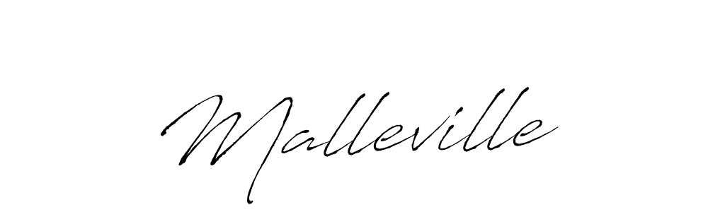 Design your own signature with our free online signature maker. With this signature software, you can create a handwritten (Antro_Vectra) signature for name Malleville. Malleville signature style 6 images and pictures png