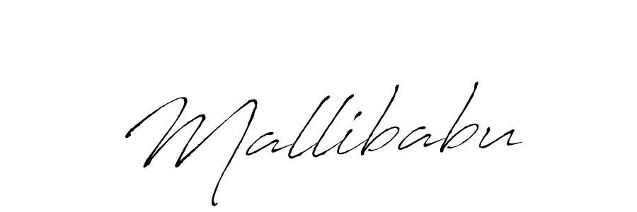 How to make Mallibabu signature? Antro_Vectra is a professional autograph style. Create handwritten signature for Mallibabu name. Mallibabu signature style 6 images and pictures png