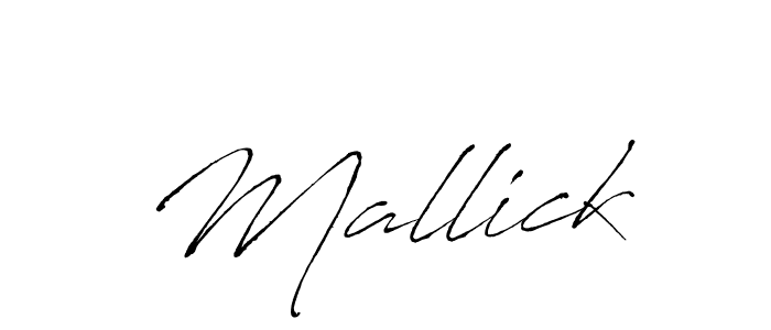 Create a beautiful signature design for name Mallick. With this signature (Antro_Vectra) fonts, you can make a handwritten signature for free. Mallick signature style 6 images and pictures png