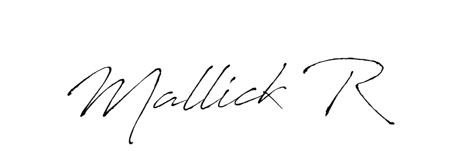 Antro_Vectra is a professional signature style that is perfect for those who want to add a touch of class to their signature. It is also a great choice for those who want to make their signature more unique. Get Mallick R name to fancy signature for free. Mallick R signature style 6 images and pictures png