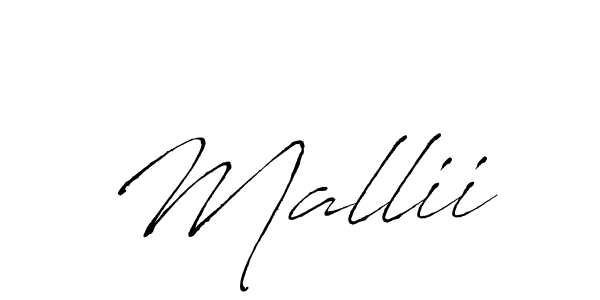 How to make Mallii name signature. Use Antro_Vectra style for creating short signs online. This is the latest handwritten sign. Mallii signature style 6 images and pictures png