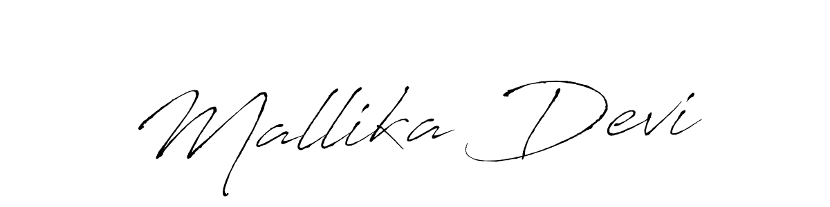 How to make Mallika Devi signature? Antro_Vectra is a professional autograph style. Create handwritten signature for Mallika Devi name. Mallika Devi signature style 6 images and pictures png