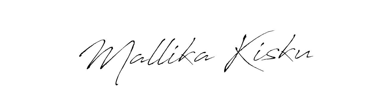 Antro_Vectra is a professional signature style that is perfect for those who want to add a touch of class to their signature. It is also a great choice for those who want to make their signature more unique. Get Mallika Kisku name to fancy signature for free. Mallika Kisku signature style 6 images and pictures png