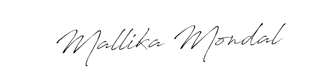 Design your own signature with our free online signature maker. With this signature software, you can create a handwritten (Antro_Vectra) signature for name Mallika Mondal. Mallika Mondal signature style 6 images and pictures png