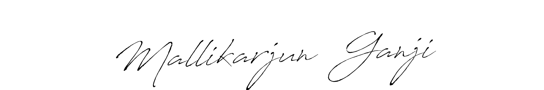 How to make Mallikarjun  Ganji name signature. Use Antro_Vectra style for creating short signs online. This is the latest handwritten sign. Mallikarjun  Ganji signature style 6 images and pictures png