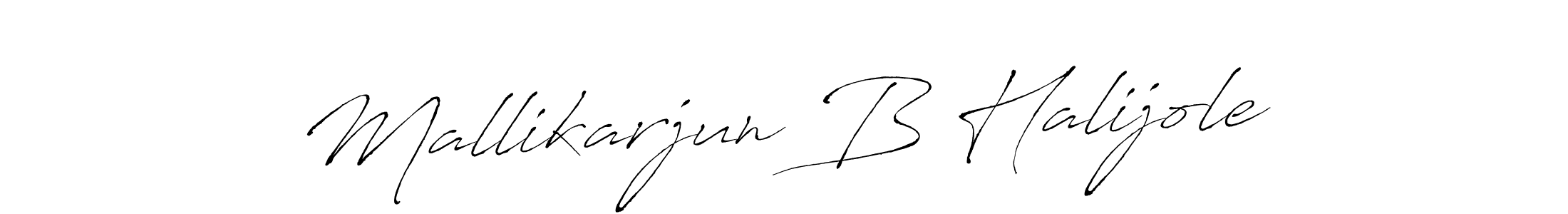 Design your own signature with our free online signature maker. With this signature software, you can create a handwritten (Antro_Vectra) signature for name Mallikarjun B Halijole. Mallikarjun B Halijole signature style 6 images and pictures png