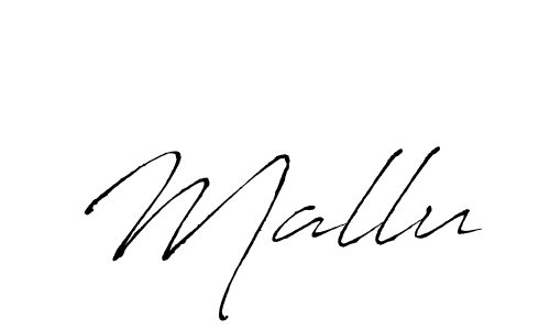 How to make Mallu signature? Antro_Vectra is a professional autograph style. Create handwritten signature for Mallu name. Mallu signature style 6 images and pictures png